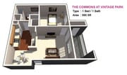 1 BED / 1 BATH