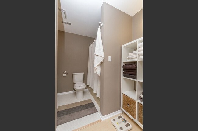 Remodeled bathroom with lots of storage space - 1426 Stonebridge Circle Unit K5