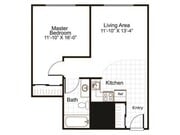 1 Bed and 1 Bath