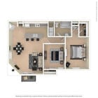 2x1L: Beds - 2: Baths - 1: SqFt Range - 1115 to 1115