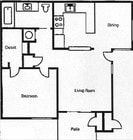 1BR/1BA