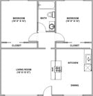 2BD/1BA