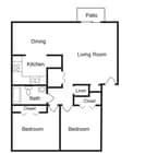 2BR/1BA