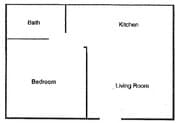 1BR/1BA