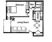 1BR/1BA