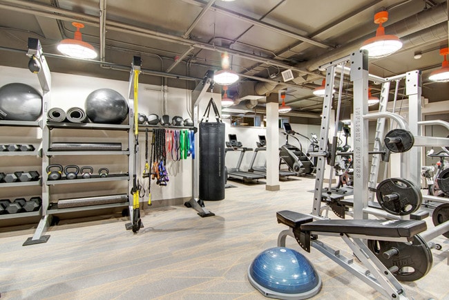 Echo Lake Fitness Studio with Free Weights - Echo Lake Apartment Homes