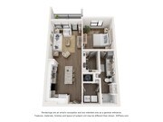 The Jackson is a 776 SF one-bedroom apartment with balcony / patio that blends comfort, refinement, and a sense of arrival.
