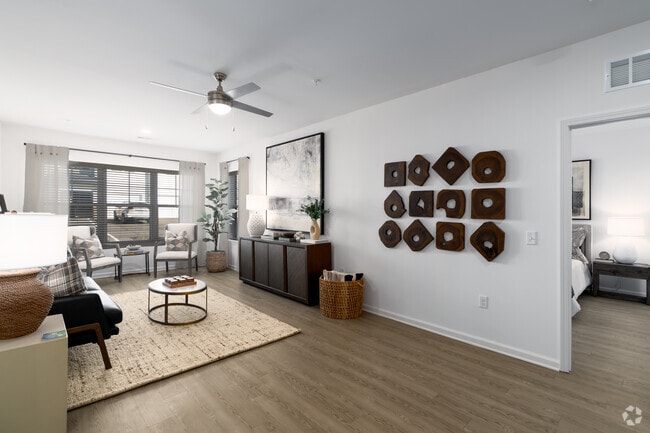 2BR, 2BA - 1,168SF - Living Room - Exchange at Indian Trail