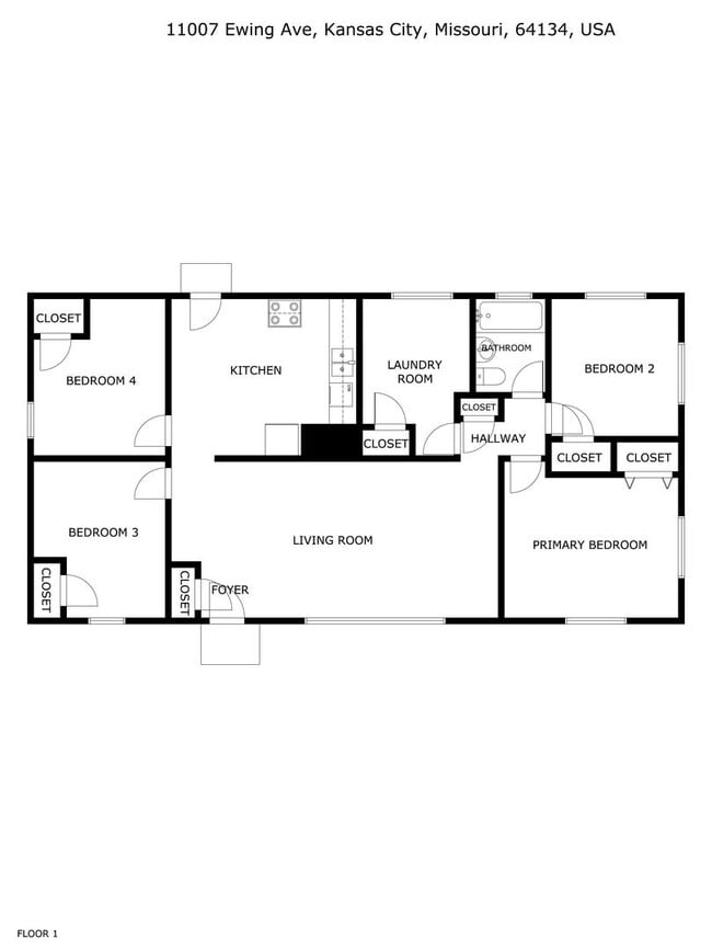 Photo - Spacious 4 Bed,1 Bath Home in Kansas City