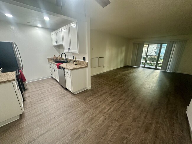 Kitchen and living room