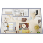 442 square foot studio apartment