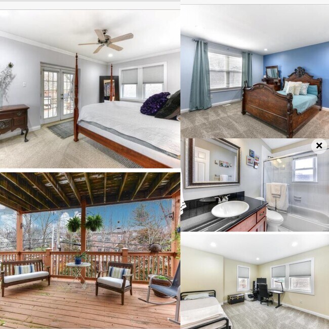 Master Bedroom, Balcony, full bath and bedroom 1 - 404 S Hanley Rd Unit 2S