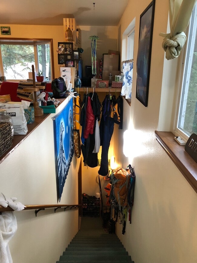 Looking Back Down the Stairs - 1323 Mendenhall Peninsula Rd Unit 1323 Men Pen Rd