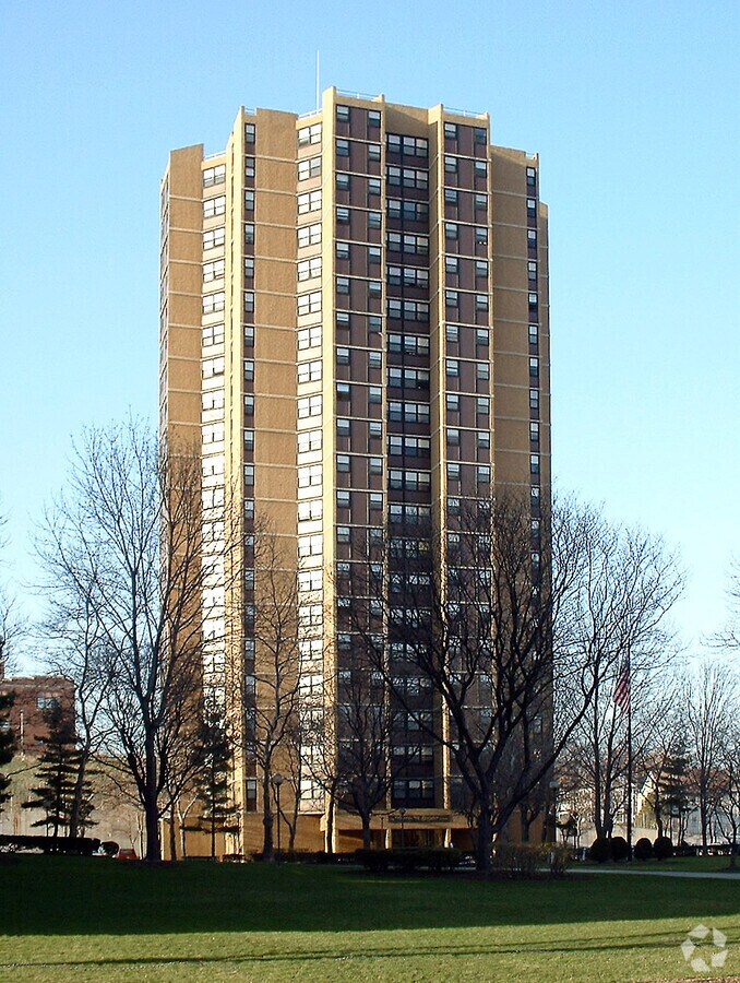 View from the southwest - Governor Paterson Towers Apartments
