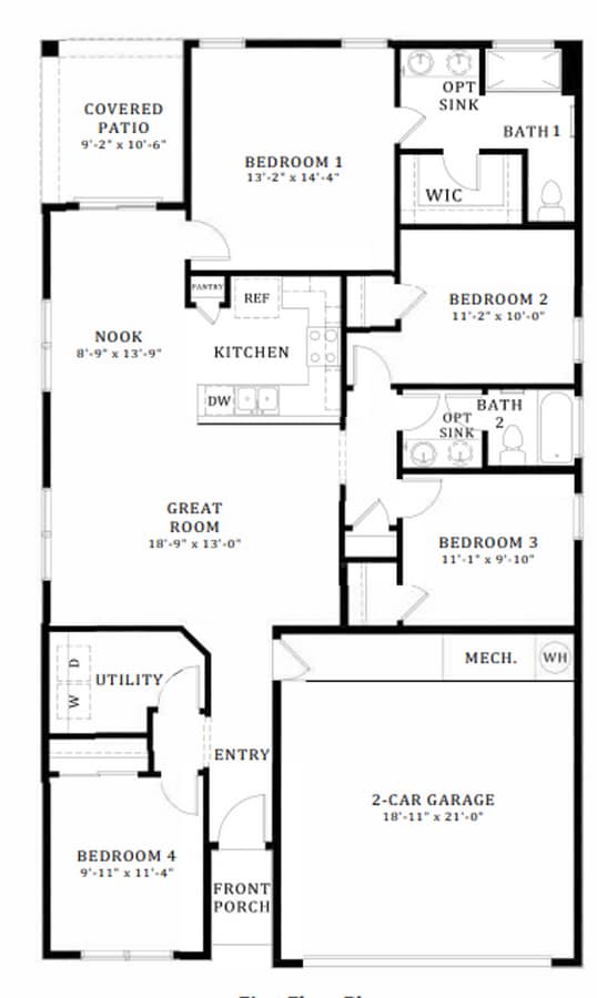 Photo - 4 bed 2 bath home in Huning Ranch