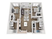 B5 floor plan Aria on the Row