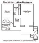 4 Room, 1 Bed, 1 Bath
