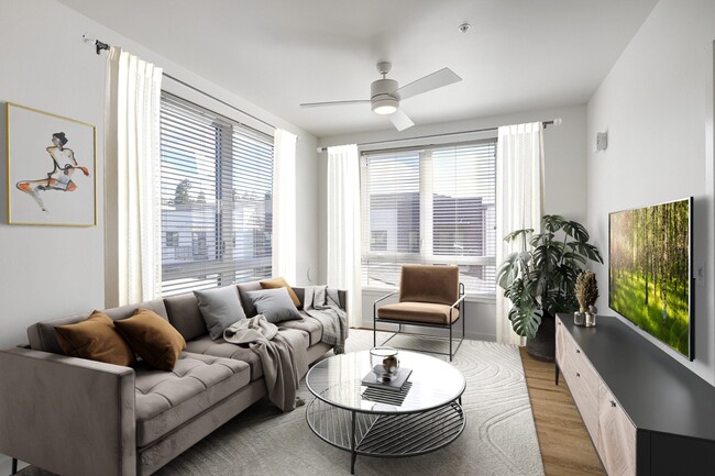 Living Room - Alexan Gateway Apartments