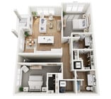 Floor Plan B1 | Echelon at Charlotte | Apartments in Charlotte, NC