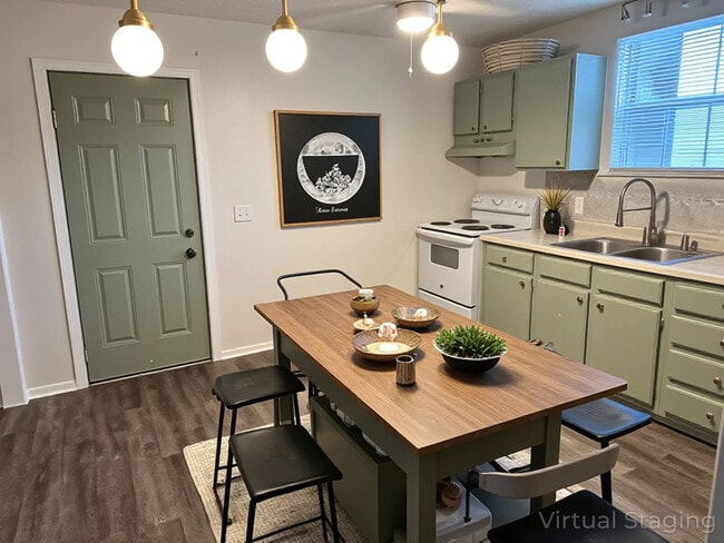 Cocina virtualmente escenificada - 3854 Edwards Ave