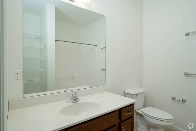 2BR, 2BA - 1,208SF - Primary Bathroom - Packard Lofts