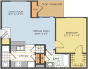 The Palmer - Asbury - 1 Beds - 1 Baths - 769 Sq. ft.