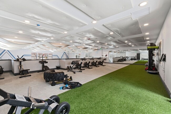 A variety of weights and equipment- there's something for everyone!