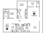 3BR/2BA