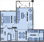 1BR/1BA