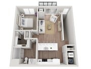 Floor Plan 1BR B | Seasons at Hoffman Estates | Apartments in Hoffman Estates, IL