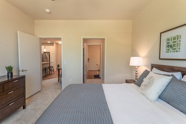 Bedroom with Walk-In Closet and Bath Entry