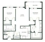 B2C floor plan The Hartley at Blue Hill