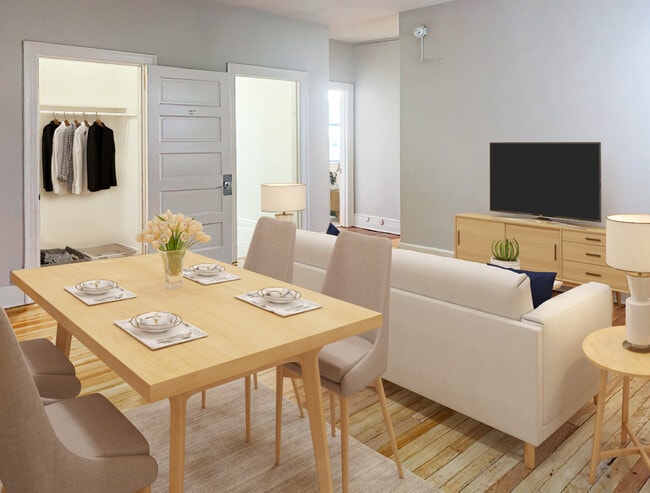 Living area (virtually staged)