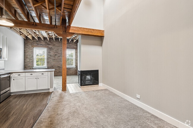D1R 2BR, 1.5BA - 1,582SF - Living Room/ Dining Room