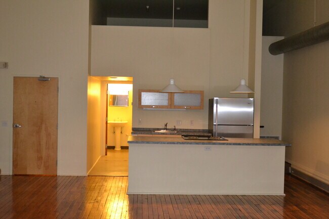 Bath/kitchen with Loft above - 905 Liberty Ave Unit 3B