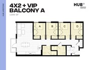 4x2 + VIP Balcony A
