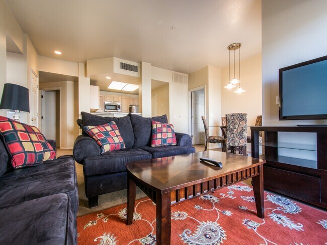 Livingroom-Dining area - 900 Bitner Rd Condo Unit Canyon Creek A-13