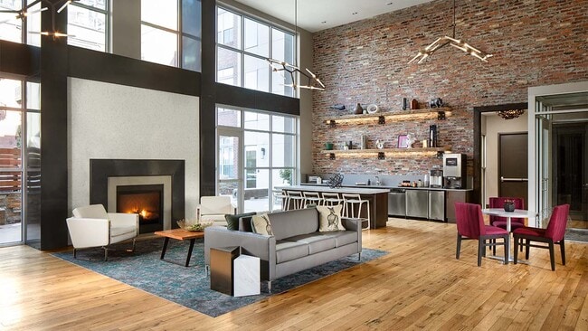 Apartment community Resident Lounge at Griffis North Union in Denver, Colorado.