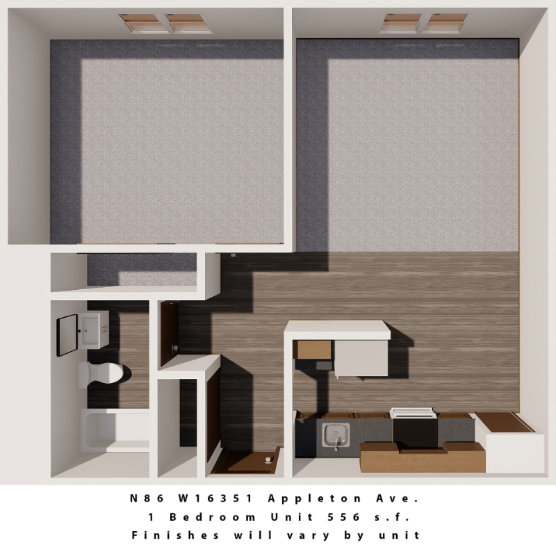 Photo - N86W16351-W16351 Appleton Ave Apartamento Unidad 14