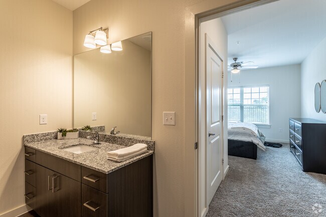 2BR, 2BA- 1,052SF