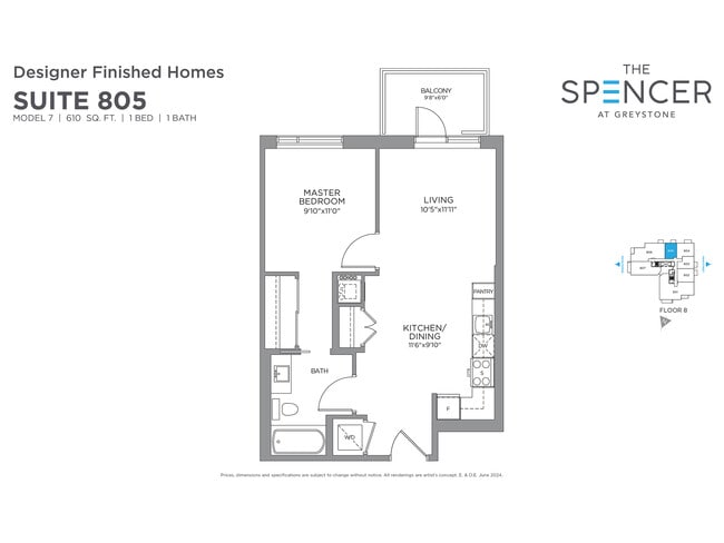 Building Photo - Suite 805 -  The Spencer At Greystone Unit 805