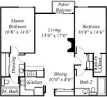 2BR/2BA