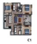 Plano de planta C1 de Brio en Lookout