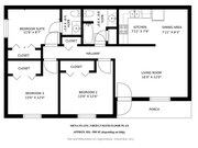 Siena Flats 3 bedroom / 1.5 bathroom. Square footage may vary by location.