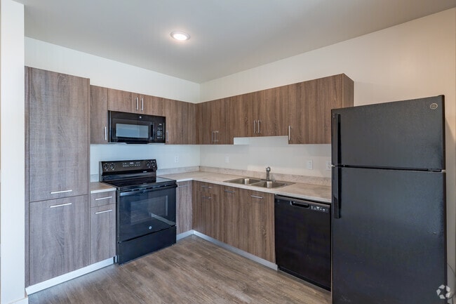 1BR, 1BA - 648SF - Kitchen