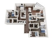 4C Patio Floor Plan (only building 3)