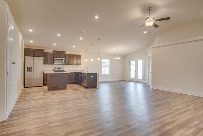 3BR, 2BA Rental Home with Open Floor Plan, Granite Kitchen, Primary Suite, 2-Car Garage & Covered...