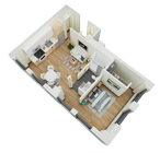 1 Bedroom, 1 Bath- C