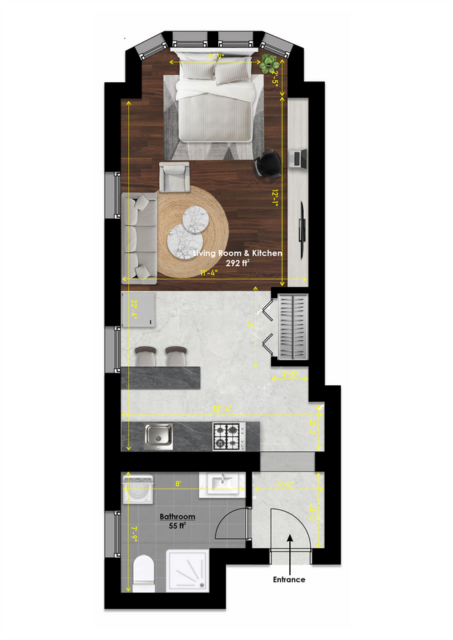 Photo - Beautiful Studio in Rittenhouse square. Unit 2R