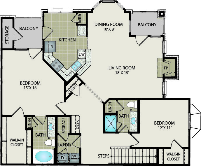Floor Plan - Bellaire II (Premium)